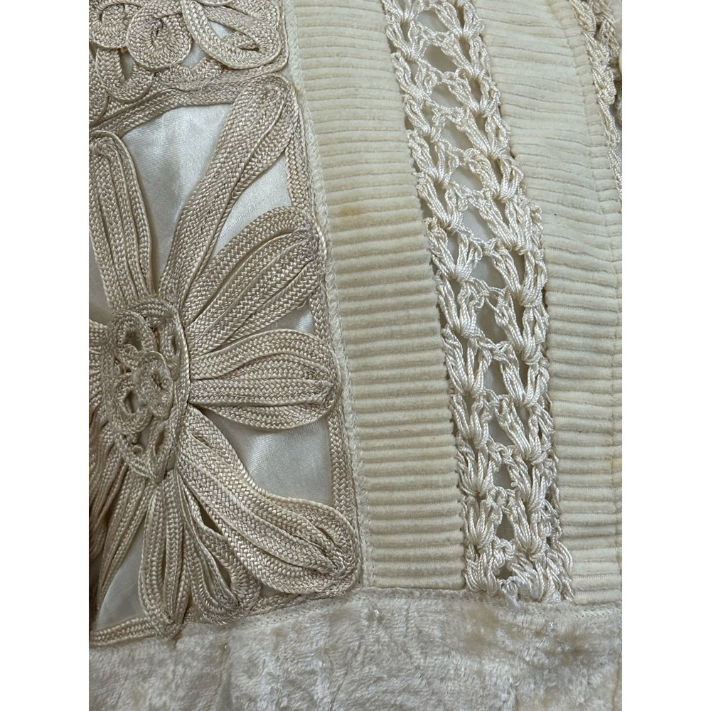 Ivory multimedia patchwork Jacket, lace, crochet,… - image 9